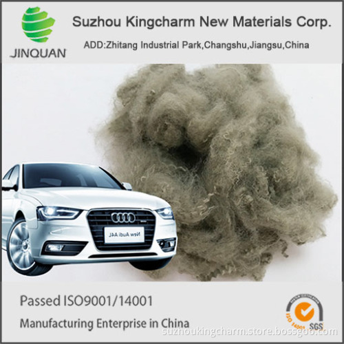 colored polyester fiber for automotive felts